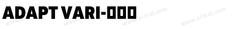 ADAPT VARI字体转换